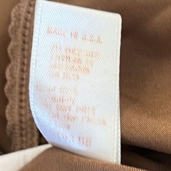 Vintage Yves Saint Laurent Lingerie Elegant Brown Silk Slip Midi Skirt - Picture 5 of 5